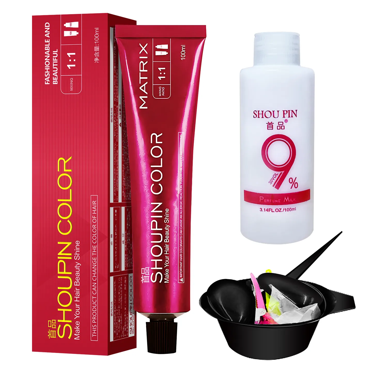 Oem Onschadelijk Multi-Color Single-Tak Haarverfcrème Salon Haarverzorgingsmiddel