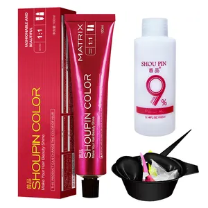 OEM Crème de teinture pour cheveux à branche unique multicolore inoffensive Agent de teinture pour soins capillaires de salon