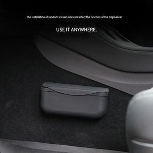 Poche de boîte à lunettes gratuite pour voiture Tesla Pasteable Spectacle Case lunettes de soleil ABS Organizer Box - Product Image 4