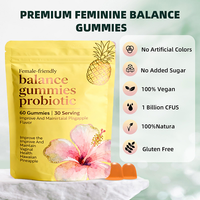 Gummies Probiotiques Équilibre Féminin Premium Personnalisées pour Femmes, Supplément de Vitamine C, Gummies Probiotiques Équilibre du pH