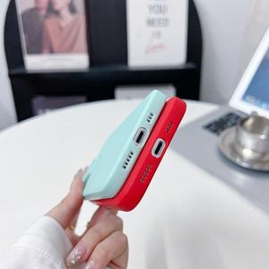 เคสโทรศัพท์มือถือยาง TPU สีสำหรับ <span class=keywords><strong>Apple</strong></span> iPhone 16 15 14 13 12 11 PRO MAX XS SR ฝาครอบกันกระแทก - Product Image 4