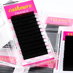 Mi nối lông mi chồn cá nhân <span class=keywords><strong>TDANCE</strong></span> 0.03 0.05 0.07 8-25mm Cc Dd Curl nhãn hiệu riêng, mi nối lông mi Cashmere, khay mi - Product Image 5