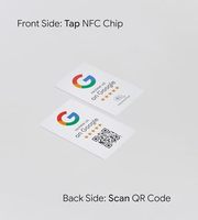 Tarjeta de marketing esencial para pequeñas empresas Impresión personalizada Google Review Tap Card Código QR NFC para oficinas Ferias comerciales Cabinas de proveedores