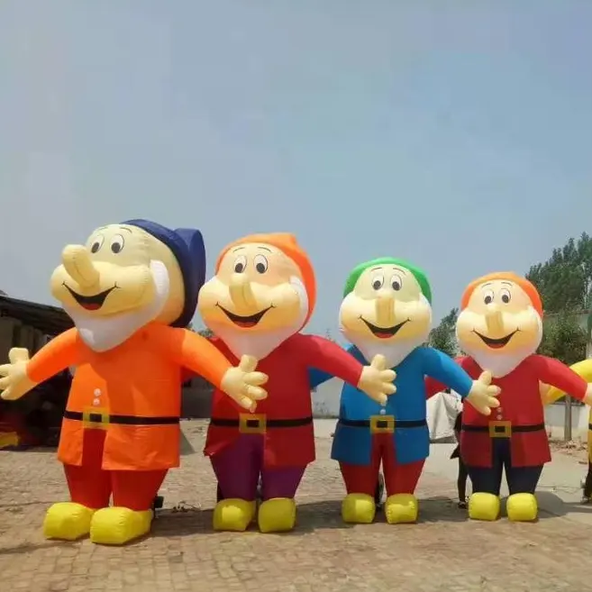 Outdoor Inflatable Cartoon Seven Dwarfs Character Models