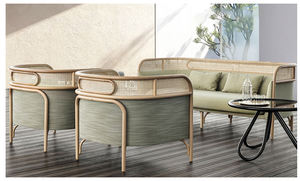 Ensemble de canapés de jardin en rotin, demi-lune, extérieur, demi-cercle, prix d'usine - Product Image 4