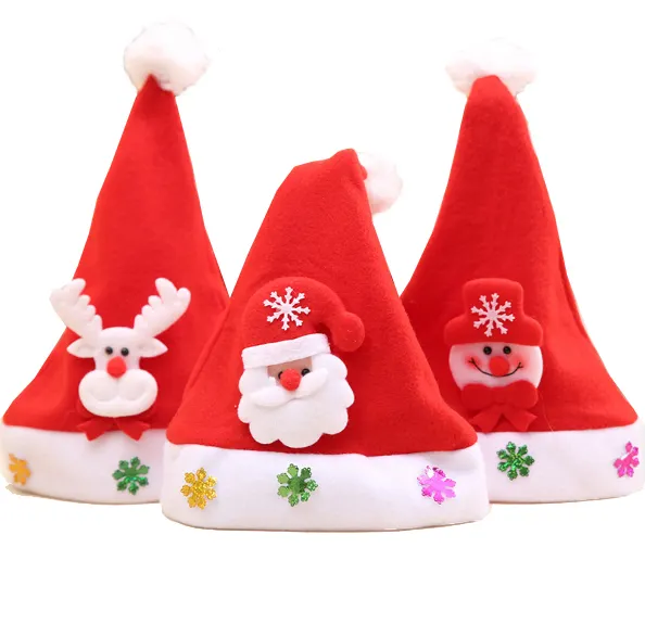 Bonnet lumineux led pour enfants, accessoires de fête, décoration chapeau de noël, vente en gros,