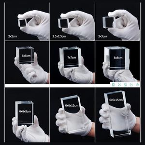 Fabrik Großhandel maßge schneiderte hochwertige Souvenir Geschenk Oberfläche Gravur Rechteck <span class=keywords><strong>3D</strong></span> <span class=keywords><strong>Laser</strong></span> Blank Kristall würfel - Product Image 5