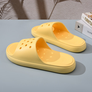 Pantuflas de Verano para Mujer EVA, Suela Gruesa, Transpirables, Antideslizantes, para Interiores y Exteriores, Color Sólido, Punta Redonda, Zapatos para el Hogar - Product Image 3