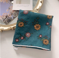 Leuke nieuwe stijl zachte bloemenkatoenen vierkante bandana creatieve multifunctionele hoofddoek voor dagelijkse outfits Vibe Photography Wedding