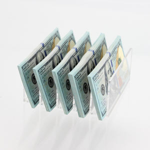 Bandejas acrílicas personalizadas para efectivo, soporte divisor de 5 secciones para organizador de billetes de dólar - Product Image 6