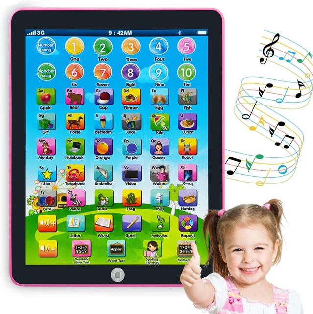 EPT Wholesale Mini Baby English Educational Learning Toys Laptop Tablet Learning Toys