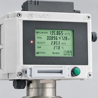 Compteur de gaz ultrasonique télécommandé de 8 pouces, deux canaux, précision ±1%, plage de mesure de 3 à 2500 Nm³/h