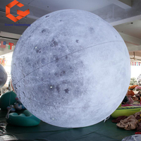 Ballons gonflables Neuf Planètes pour décorations de fête sur le thème de la Lune / Ballon publicitaire en PVC Lune et Terre