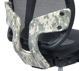 Sillas de oficina ergonómicas modernas de plástico con reposabrazos ajustable y base de acero-Venta al por mayor personalizable para sesiones de entrenamiento - Product Image 5