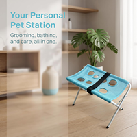 Support de hamac portable et pliable pour toilettage d'animaux, avec maille respirante et sangles de retenue réglables – Vente en gros usine