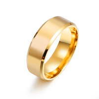 Hochwertige 4 Farben Anti Fade Titan Stahl Ring Rohlinge Beliebte Günstige Edelstahl Band Ring Für Männer