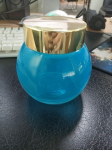 Thủy Tinh Mặt Kem Jar Frosted Rõ Ràng Màu Xanh Costom Màu Sắc Thủy Tinh <span class=keywords><strong>Container</strong></span> Với Vàng Bạc Cap 120Ml 250Ml Mỹ Phẩm Kem Jar - Product Image 3