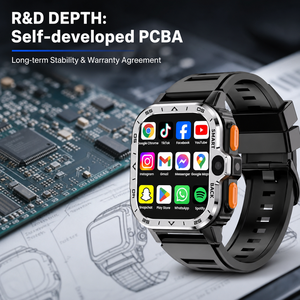 Nouvelle montre intelligente de sport de plein air Pgd avec écran de 1,99 pouce Wifi et 4G Android Répondre aux appels et enregistrer la réception des SMS - Product Image 6
