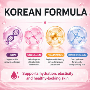 Mascarilla Facial de Hidrogel de Colágeno Bio con Ácido Hialurónico, Galactomyces y Niacinamida - Product Image 3