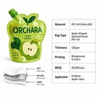Op maat bedrukte, lekvrije, hersluitbare, gelamineerde spuitzakjes voor premium fruit sap, melk, gelei, milieuvriendelijk