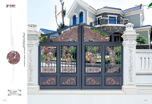 El fabricante proporciona hermosas y exquisitas puertas batientes de aleación de aluminio para patio sólido para villa señorial - Product Image 4