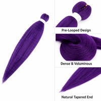 Mehrfarbige Vorgestreckte Einfach zu Flechtende Haare Niedrigtemperatur Synthetische Jumbo Braids Haarverlängerungen 26 Zoll 90g