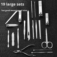 Ensemble de démarrage pour technicien professionnel des ongles, kit de manucure et pédicure de haute qualité en acier inoxydable de qualité A+, pour usage domestique et en salon, comprend tous les outils
