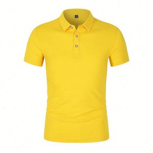 Design Promotion Custom <b>Cheap</b> 220g 100% Cotton for Polo Shirt Basic <b>Light</b> Black Youth Short Sleeve Office Uniform for Autumn Ba - Product Image 3