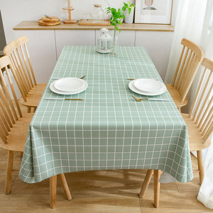 Boen gingham <span class=keywords><strong>PVC</strong></span> bảng vải nhựa in Khăn trải bàn hiện đại hoa cho bên nhà sử dụng ngoài trời - Product Image 4