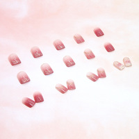 Pointe d'ongle de couleur gelée brillante presse en gros sur l'ongle faux ongles patch imperméable