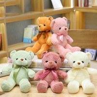 Xinhui Valentijnsdag Cadeaus Rode Teddybeer Met Lint Pluche Speelgoedberen Groothandel