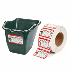 Étiquettes personnalisées en plastique PP pour seaux de peinture TEDDY, logo, 5 gallons, étiquettes privées et impression en rouleau - Product Image 2