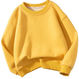 Hot Sale Wholesale 300g 100% Cotton Puff Silk Screen Printing Terry <strong>Crewneck</strong> Blank Plain Custom Hoodies Women <strong>Mens</strong> <strong>Sweatshirt</strong> - Product Image 1