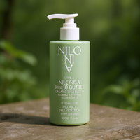 NILONICA Shea 10 Beurre Corporel au Beurre de Karité Bio Certifié USDA ECOCERT Hydratation Intense Amélioration de la Fermeté Végétalien