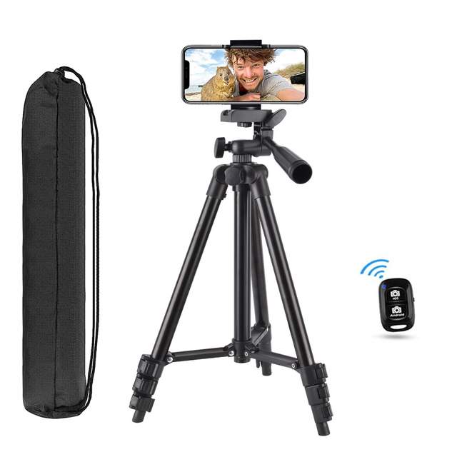 130cm Laser Level Video Camera Tripod Portable DSLR Camera Aluminum Alloy Tripods Phone Tripod Stand for Camera