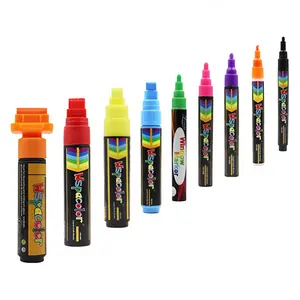 Chalk marker for Hair Painting, Window , Glass, Smooth Ceramic Cup, Chalkboard, Plastic, LED