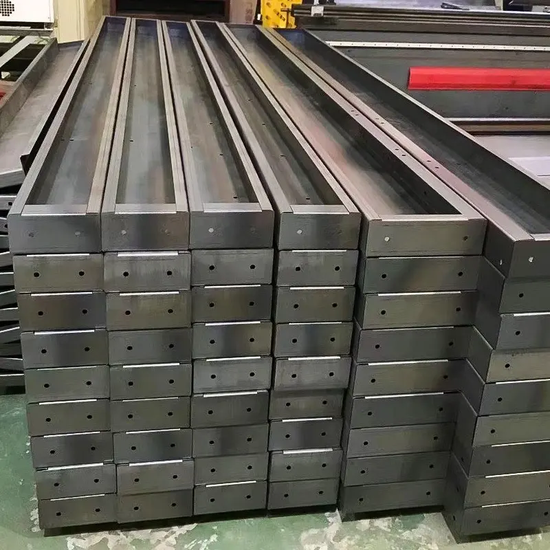 Custom made laser cut corten steel panel welding metal sheet bending services fabrication sheet metal work shop forming products