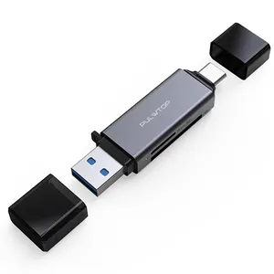 PULWTOP USB 3.0 Hub Laptop Typ C zu HD-Mi Hub USB Hub mit Kartenleser