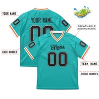 Ventes directes d'usine Personnaliser Uniformes Pratique Rétro Football Américain Sportswear Hommes Rugby Jersey Chemises Équipement