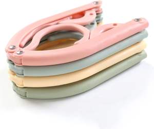 ราวตากผ้าพลาสติกแบบพกพาขายส่ง ราวแขวนผ้าแบบพับได้สำหรับเดินทาง - Product Image 5