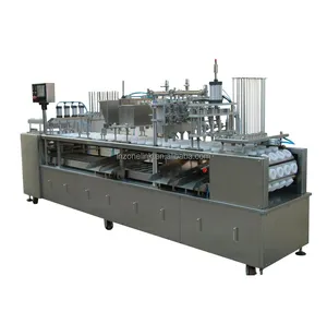 automatic linear cone soft cake ice cream filling sealing machine for cup cone