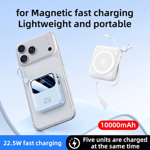 Gebra Mini Power Bank 10000mAh 15W PD Magnetic Wireless <b>Charger</b> Solar Charging Type-C Input ABS Material Li-Polymer - Product Image 5