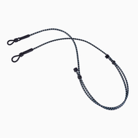 Cordon de lunettes de lecture et de soleil en polyester écologique antidérapant et réglable de 75 cm pour la vente en gros