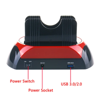 Fábrica USB 3,0 SATA Dual Bay IDE/SATA HDD estación de acoplamiento Hub multifuncional 2,5/3,5 pulgadas USB Disco Duro Base SSD Dock plástico