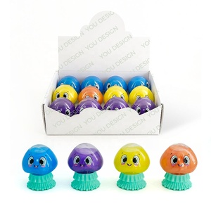 Jouet à presser anti-stress fantaisie 4 couleurs, modèle pieuvre mignonne à faire soi-même, avec slime sensoriel doux - Product Image 6