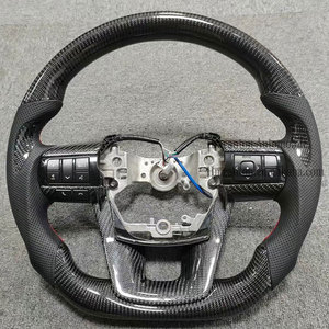 Volante de Cuero Perforado de Fibra de Carbono para Toyota Hilux, Venta Directa al por Mayor - Product Image 2