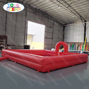 Piscine à <span class=keywords><strong>mousse</strong></span> gonflable rouge <span class=keywords><strong>de</strong></span> qualité commerciale avec entrée <span class=keywords><strong>en</strong></span> arche, portable, pour événements extérieurs et parcs d'attractions - Product Image 5