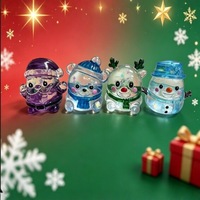 Lot de jouets anti-stress souple et mignon de Noël, thème Père Noël, à rebond lent, 4 pièces, cadeau de vacances