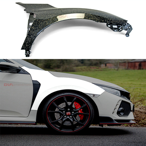 สําหรับฮอนด้าซีวิคRรุ่นFK7-FK8 OEMด้านหน้าปลอมแปลงคาร์บอนบังโคลนส่วนบุคคลระบายอากาศสไตล์บังโคลน - Product Image 6