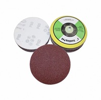 Papiers abrasifs floqués en oxyde d'aluminium 4, 5, 7, 9 pouces, disques de ponçage auto-agrippants pour meuleuse d'angle, épaisseur moyenne 0,6 mm pour le ponçage